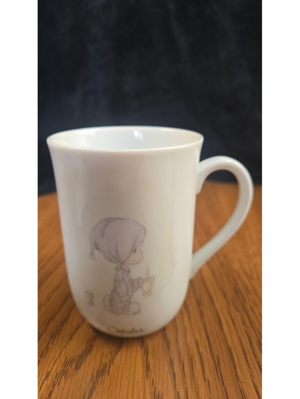 Precious Moments Porcelain Coffee Mug with Child Illustration and Quote